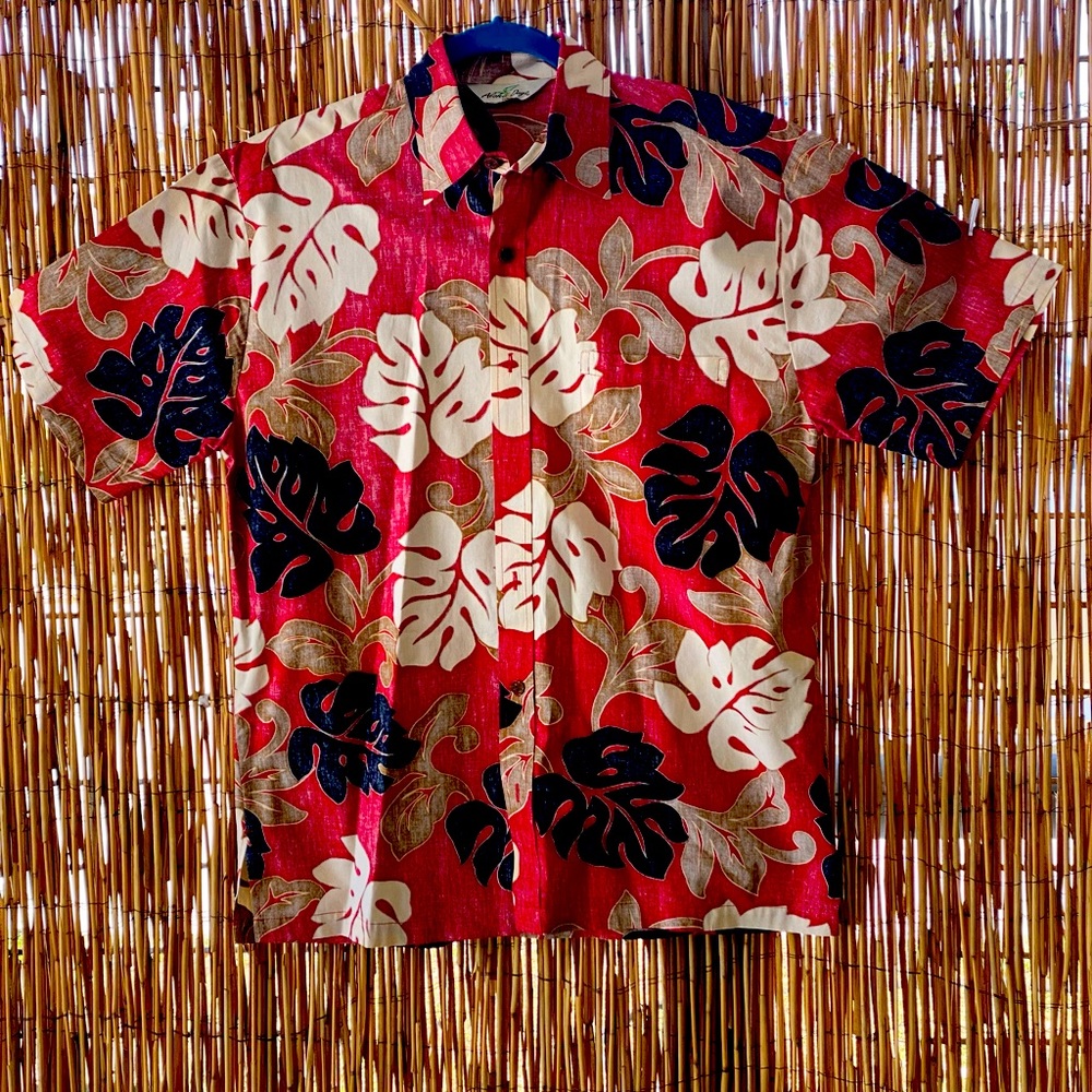 EUC Aloha Days Hawaii Cotton Button Down Shirt Small